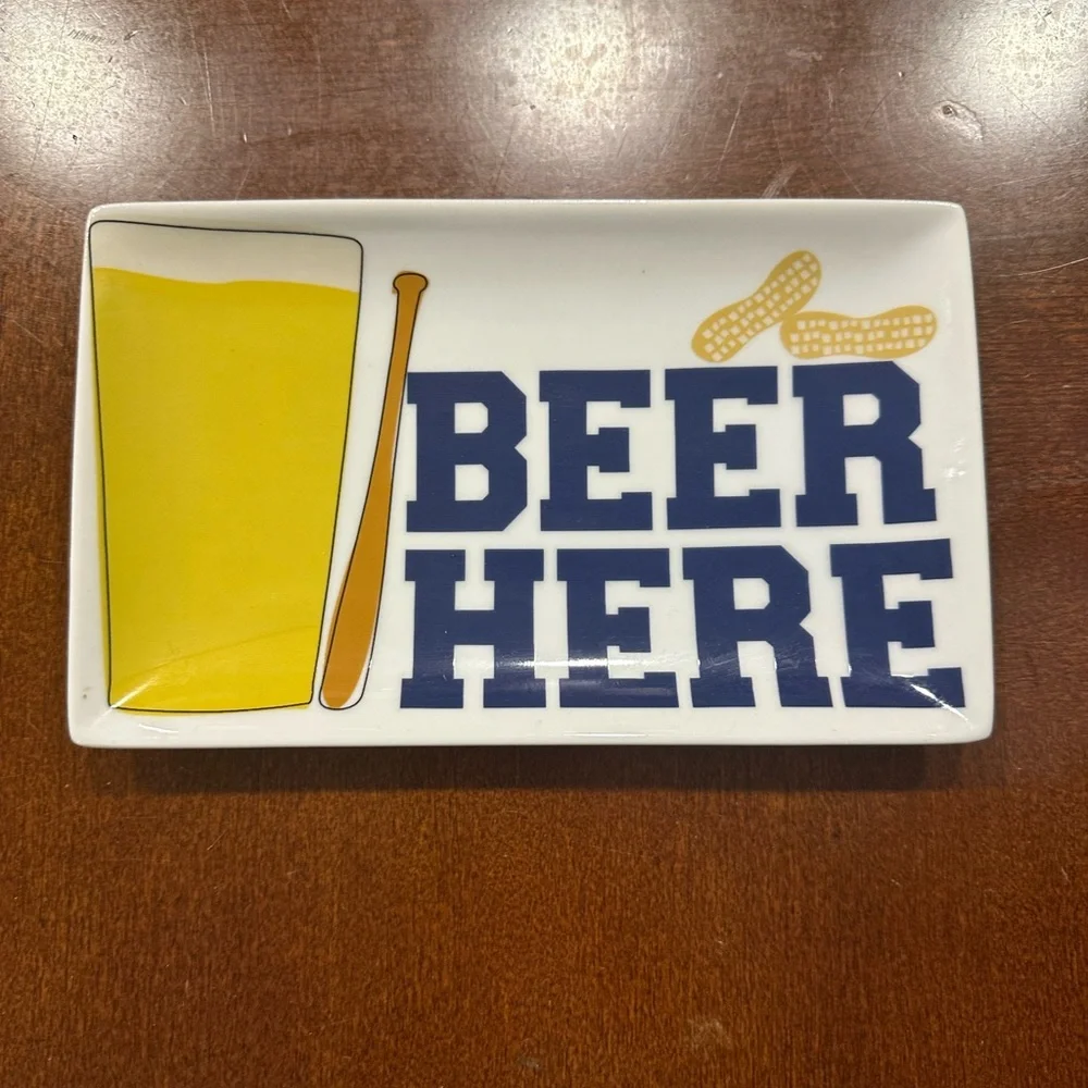 Crate&Barrel Beer Sampler Plates - Brown